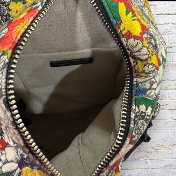 Rebecca Minkoff Julian Mini Convertible Floral Canvas Backpack, RARE Like New